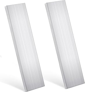 Therwen 2 Pcs 3/8" x 3" Aluminum Flat Bar 12" Long 6061 General Purpose Plate Extruded Aluminum Bar Solid Extruded Plate Mill Stock