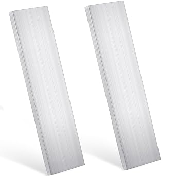 Therwen 2 Pcs 3/8"10mm x 3"75mm Aluminum Flat Bar 12" Long 6061 General Purpose Plate Extruded Aluminum Bar Solid Extruded Plate Mill Stock