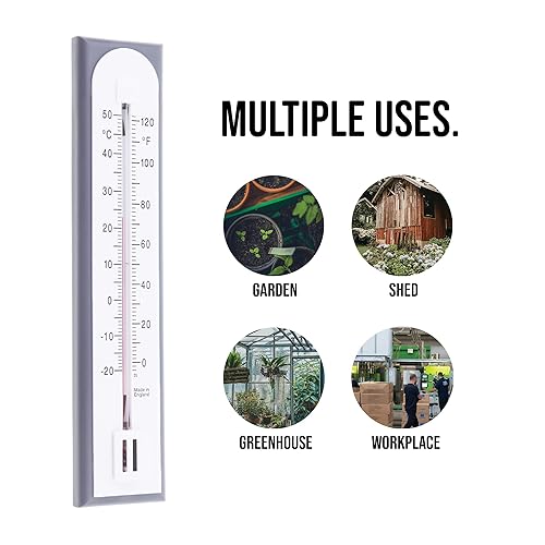 Miniatura 2 de Termómetro preciso para casa, habitación, oficina, interior, exterior, jardín, invernadero, para controlar la temperatura, fácil de colgar,