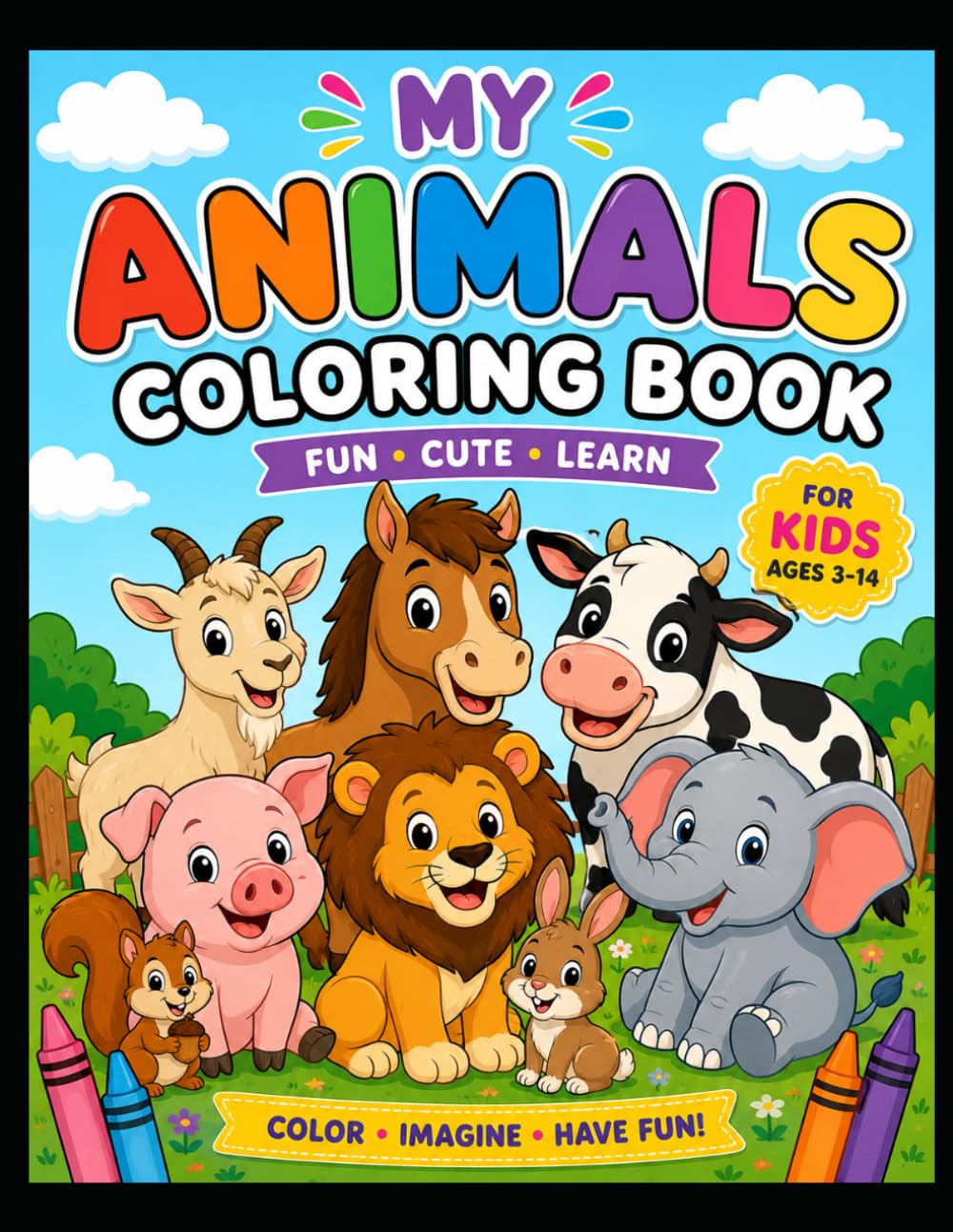 Animal colouring book: Learn animals while colouring