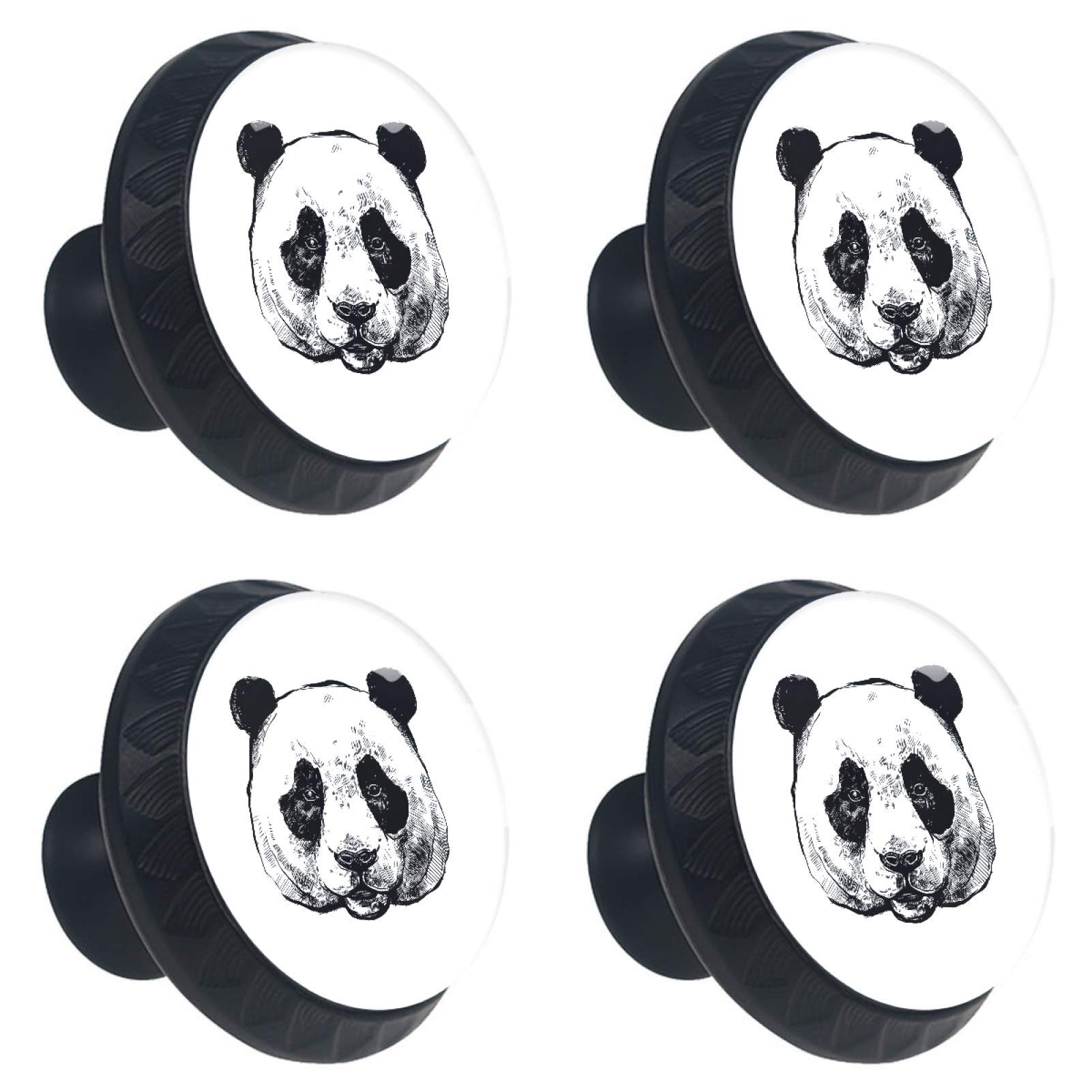 Boutons de tiroir en cristal panda 30mm pour remplacer une poignée cassée
