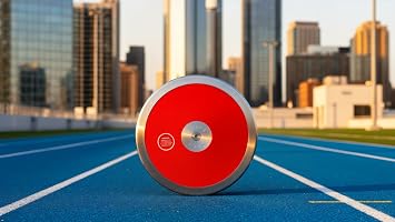 Tc Red Nova Mens Discus 1.6 Kg - 1.6 Kg Discus - Track & Field Discus 1.6 K - High School Boys Throwing Discus - 1.6K Discus - Superb Boys Discus 1.6 Kg For Intermediate/Advanced Throwers