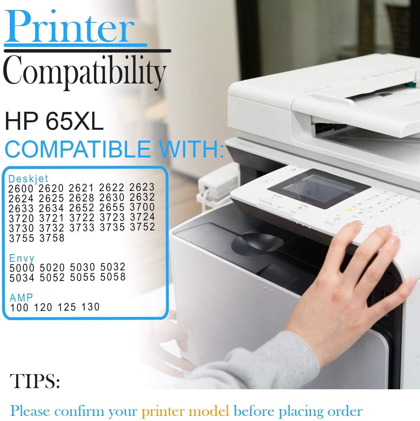 Amazing 🔥 Clorisun Remanufactured Ink Cartridge Replacement for HP 65 65XL for HP Envy 5055 5058 5052 Deskjet 2622 2652 3755 3730 3752 3721 AMP 100 Printer (1 Print Head, 3 Black Replacement Ink) Super Big Clearance! Clorisun Remanufactured Ink Cartridge Replacement for HP 65 65XL for HP Envy 5055 5058 5052 Deskjet 2622 2652 3755 3730 3752 3721 AMP 100 Printer (1 Print Head, 3 Black Replacement Ink)