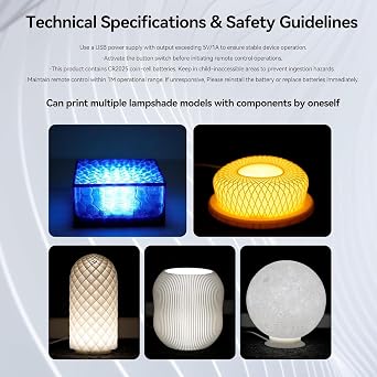 Remote Control RGB LED Lamp Kit for MakerWorld DIY 3D Printer