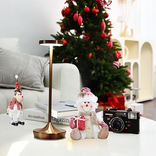 Miniatura 3 de Lámpara de mesa inalámbrica recargable  Luz de mesa LED de 6000 mAh  Lámpara de mesa portátil regulable al aire libre impermeable al aire libre para