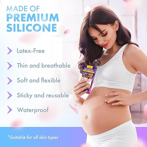 Miniatura 5 de Hojas de silicona para cicatrices, cinta de cicatriz de grado médico para cicatrices quirúrgicas, cesáreas, queloides, quemaduras y acné, tiras de