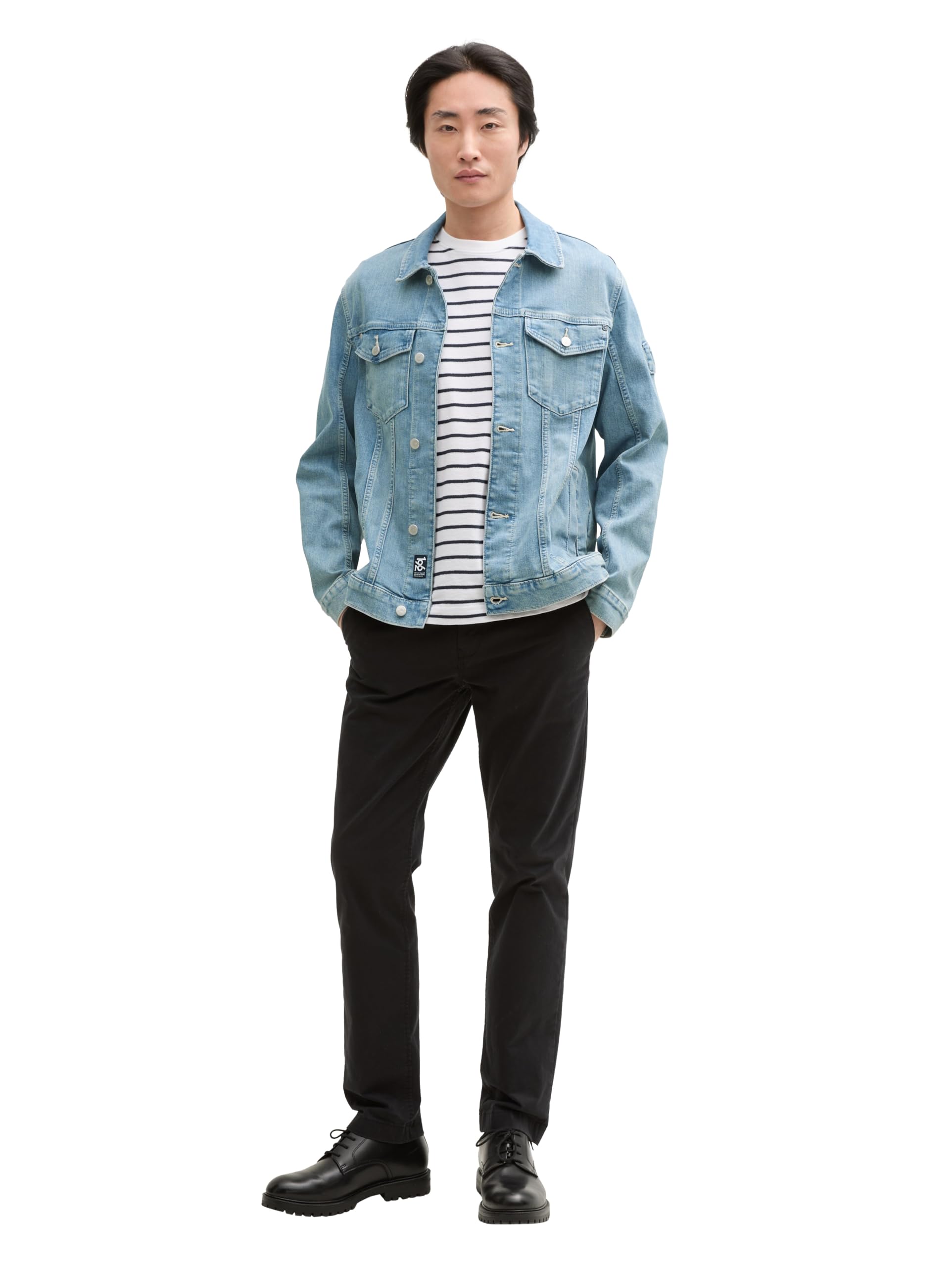 TOM TAILOR Herren 1047958 Jeansjacke im Washed Look (1er Pack)