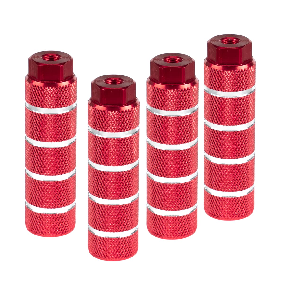 KINSPORY Bike Pegs for 3/8 inch Axles, Aluminum Alloy Anti-Skid BMX Bicycle Pegs for Mountain Bike Backseats Stands Cycling Rear Stunt Pegs