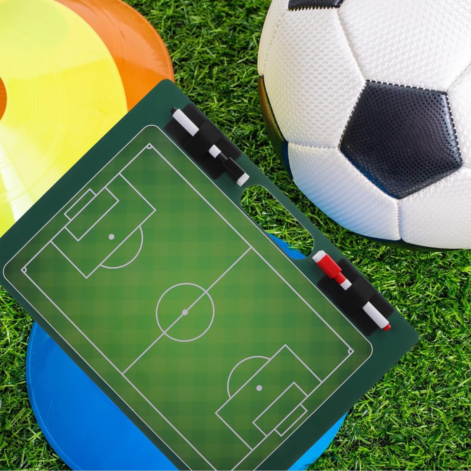 Taktiktafel Fußball, Trainermappe Fußball, Taktikmappe Fußball, Taktiktafel Fußball Zubehör, Fussball Coach Board, Handball Trainer Taktikbrett, Geschenk für Trainer, Passend für Football