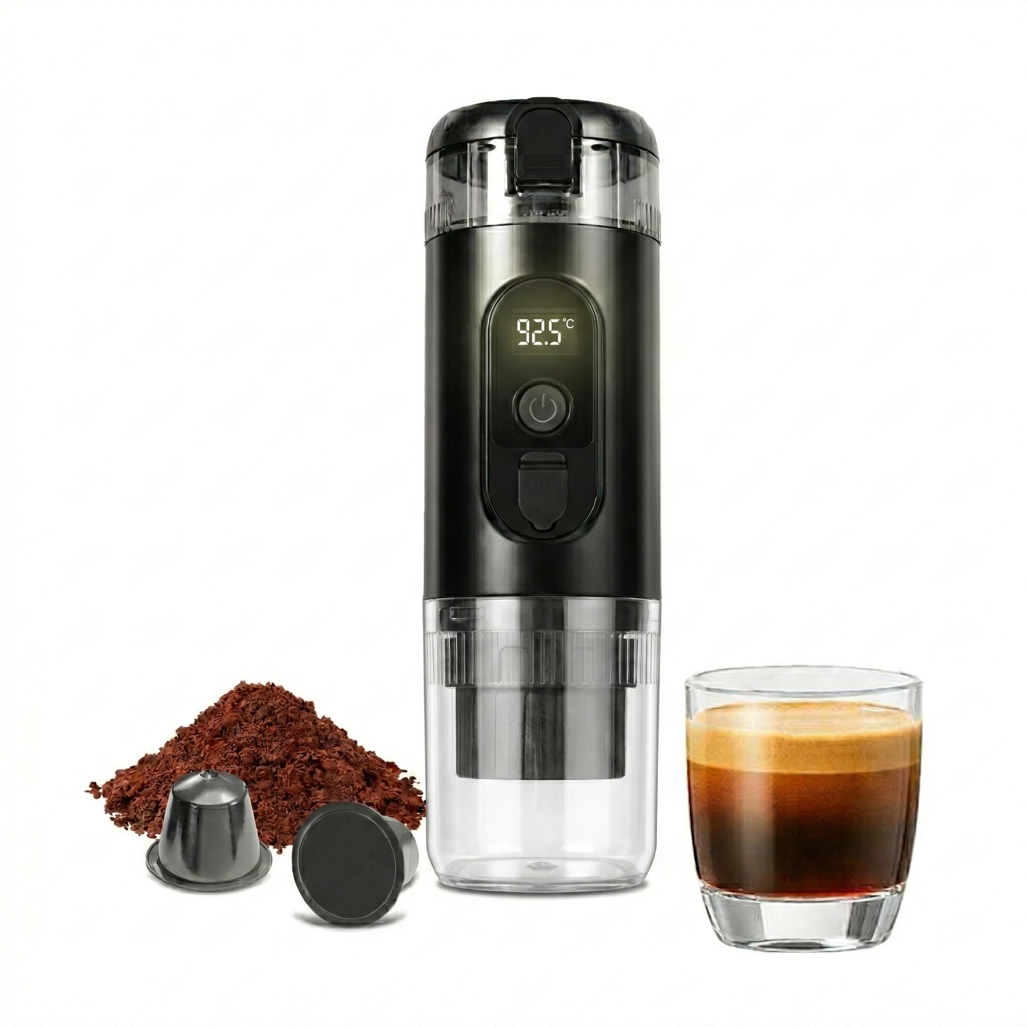 Electric Travel Coffee Machine with Self-Heating Buy Electric Travel Coffee Machine with Self-Heating