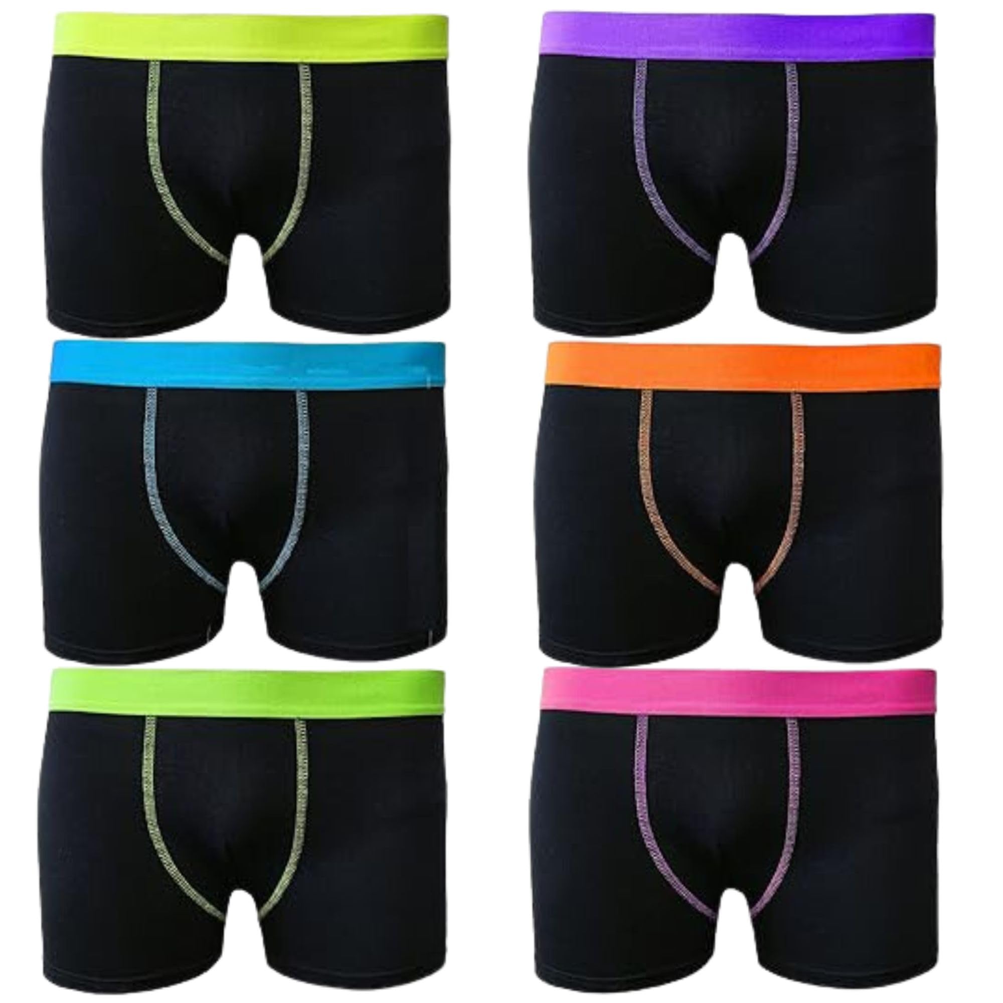 6/12 Pairs Boys Boxer Shorts Cotton Rich Designer Trunk Boxers Underwear 5-13