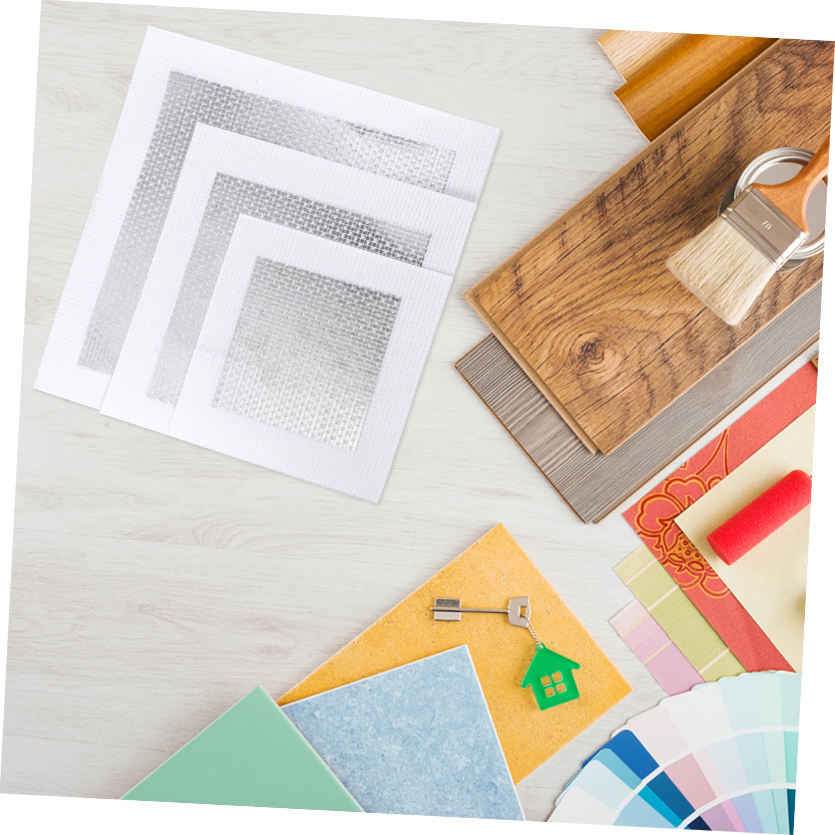 Lconvicely Wandreparatur-Set 30cm - Selbstklebende Metall-Patches Für Löcher In Wänden