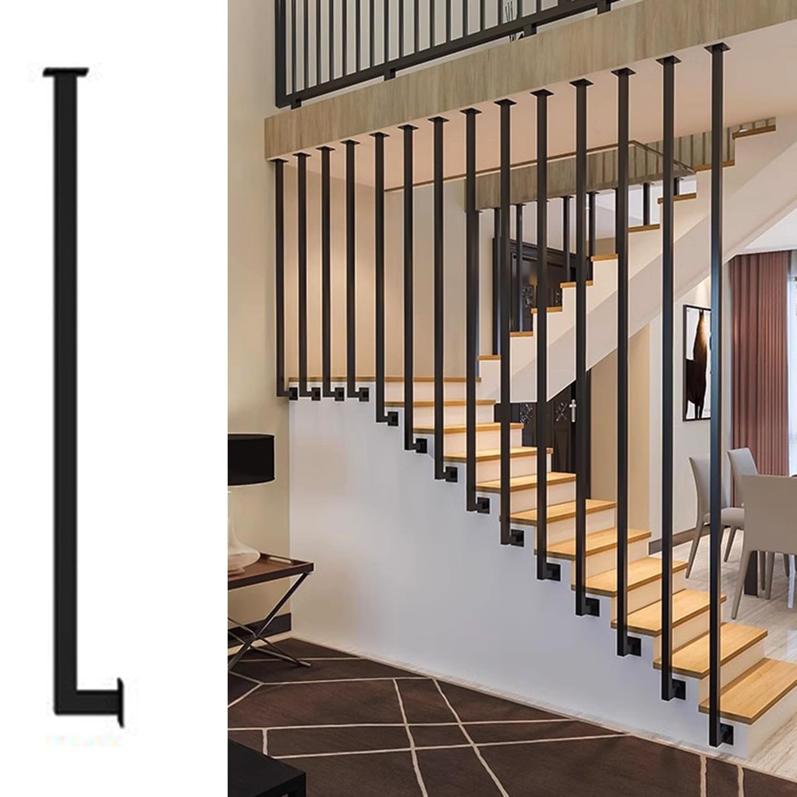 Balustres latéraux en fer forgé : la solution pour réparer un escalier instable