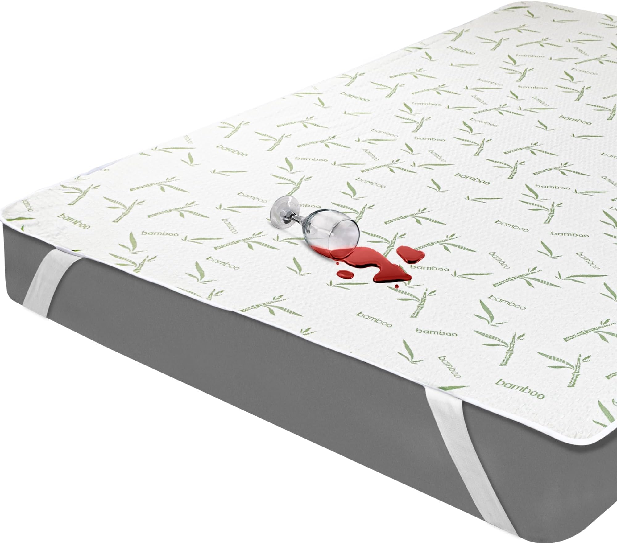 Utopia Bedding Waterdichte matrashoes, premium, tegen bedwantsen en huisstofmijt, tweepersoons matrasbeschermer met rits, 30 cm diep, zeszijdige matrasbedekking