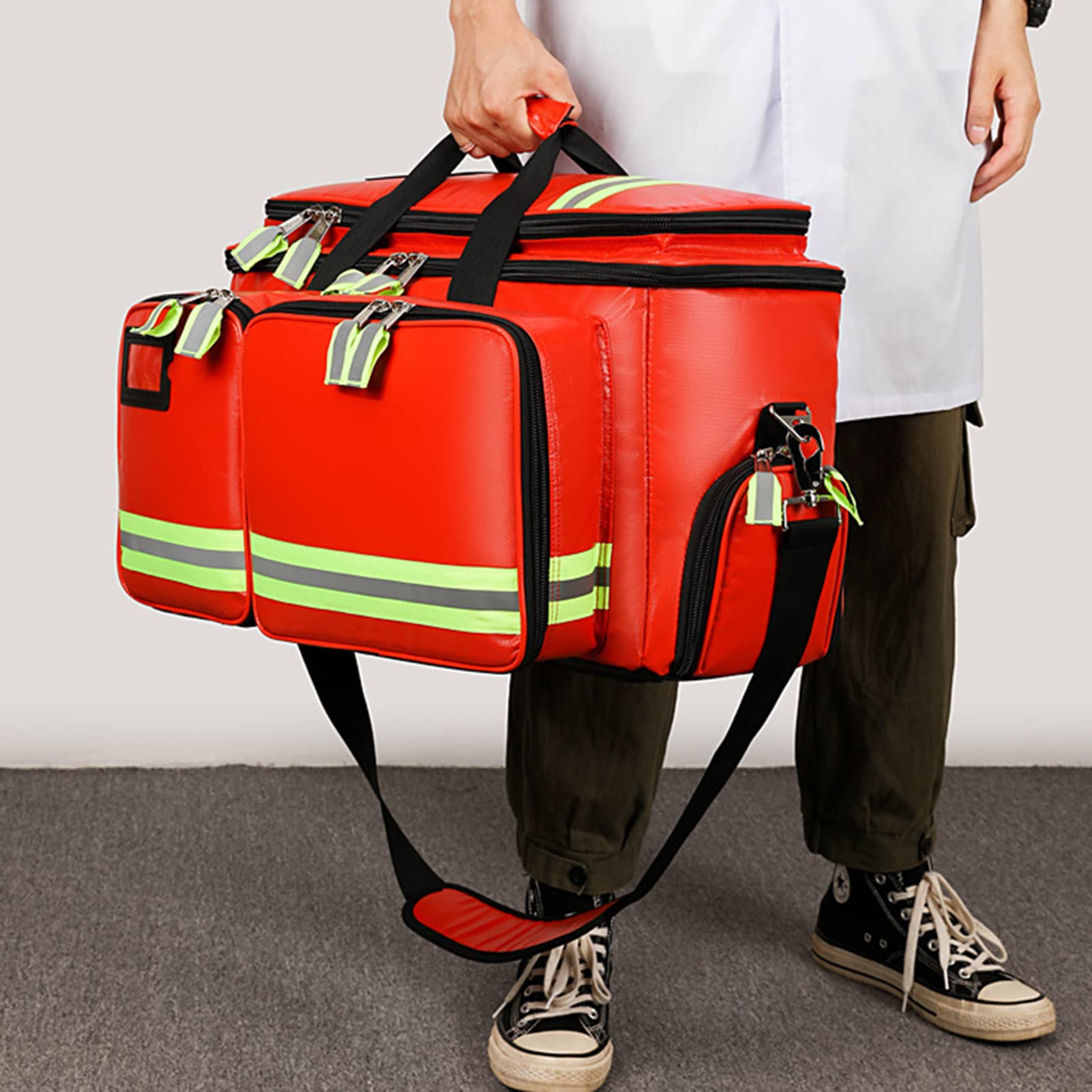 Leeres Erste-Hilfe-Set, wasserdichte, kompakte Notfall-Trauma-Tasche für Zuhause, Büro, Auto, Reisen, Outdoor, Camping, Wandern, Bootfahren