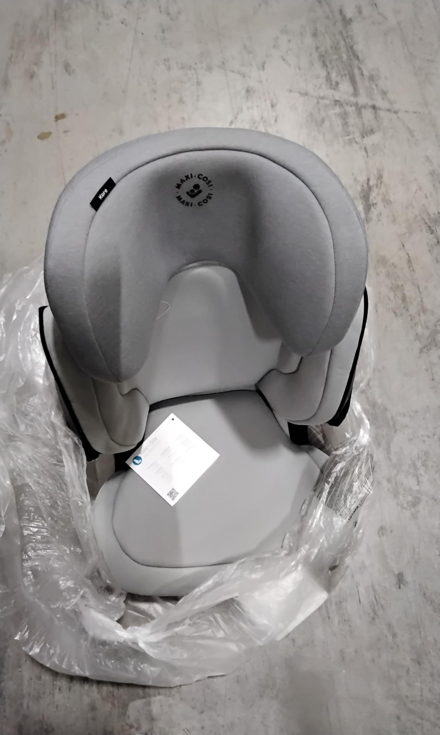 Maxi-Cosi Kore i-Size, Silla de Coche ISOFIX, 3,5 - 12 años, 100 - 150 cm, Alto/Ancho Ajustable, Sistema de Protección Lateral Plus, Abrochado Rápido y Fácil, Authentic Grey