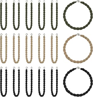 18 Pcs Boot Blousers Military, Elastic Blousing Straps with Metal Hooks, Adjustable Boot Bands for Pants Men and Women Army Navy Outdoor Hiking (Black, Green, Kachi)
