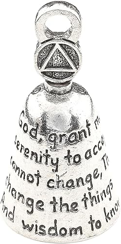 Miniatura 18 de Guardian Bell Campana religiosa de buena suerte con llavero y bolsa de regalo de terciopelo negro Campana de motocicleta Peltre sin plomo