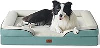 Vista 122 de Bedsure - Cama ortopédica XXL para perros, sofá cama lavable para perros gigantes, espuma de soporte con funda extraíble y lavable, forro Marrón