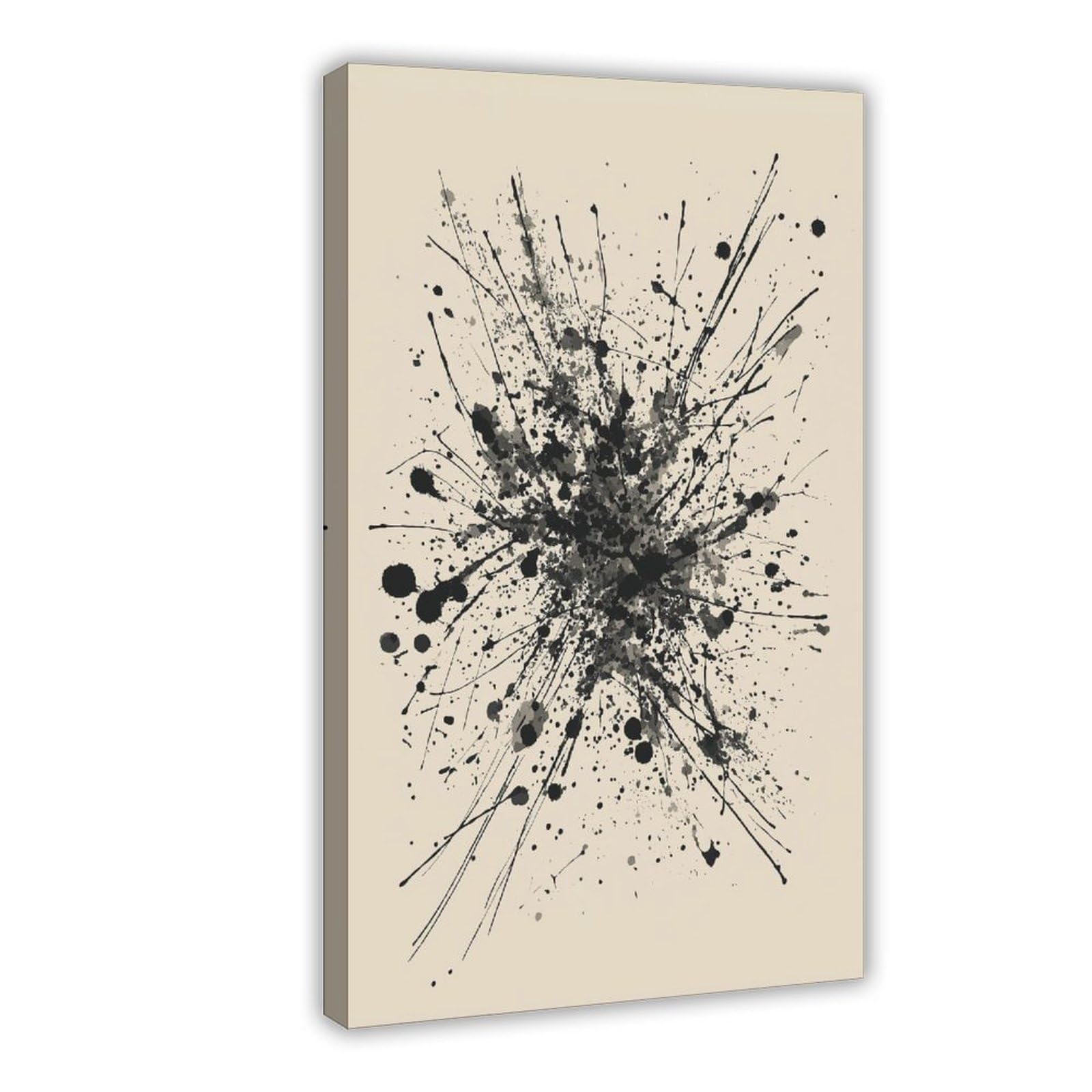 YWTJAX Ink Splatter Abstract Poster Canvas Poster for Dorm Room Decor Gift