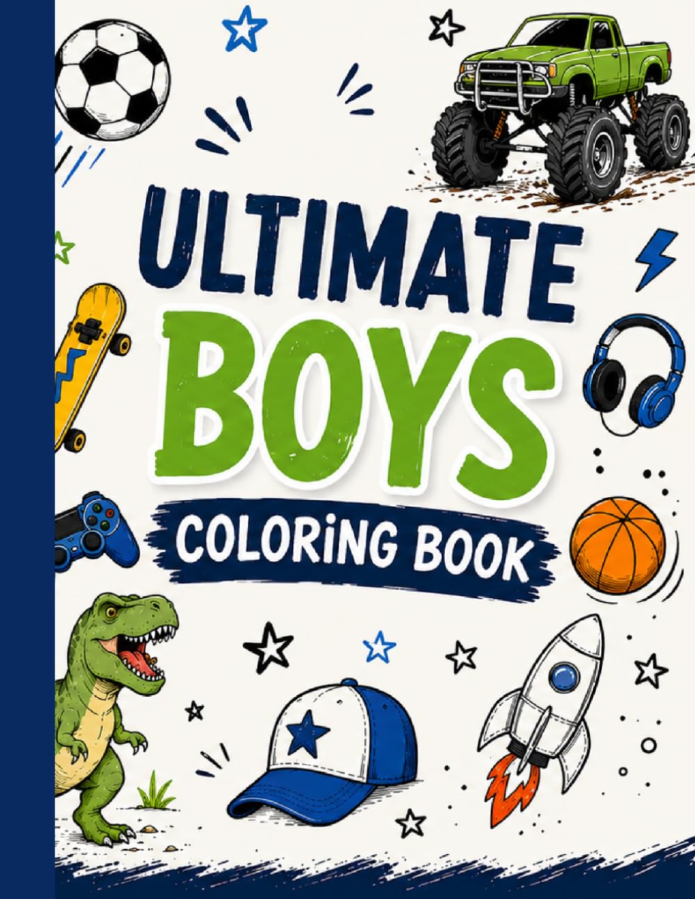 All Things Boys Coloring Book