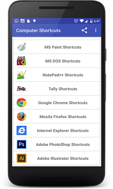 Computer Shortcut Keys Pro - App on Amazon Appstore