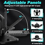 LED Garage Lights 2 Pack, Ceiling LED Shop Light 160W 16000LM 6500K Screw in Led Light with 5+1 Deformable Panels, Bright Led Lighting for Garage Workshop Basement Support E26/E27 Socket