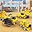 Veslier 9 in 1 Construction Truck Toys for Ages 3 4 5 6 Years Old,Vehicles with Sounds and Lights in Carrier Truck, Push and Go Toys Trucks,Birthday Gift for Toddler 3 4 5 6 Year Old.