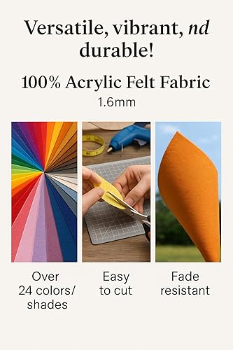 Miniatura 3 de Tela de tapicería de fieltro acrílico 11 rosa por The Yard