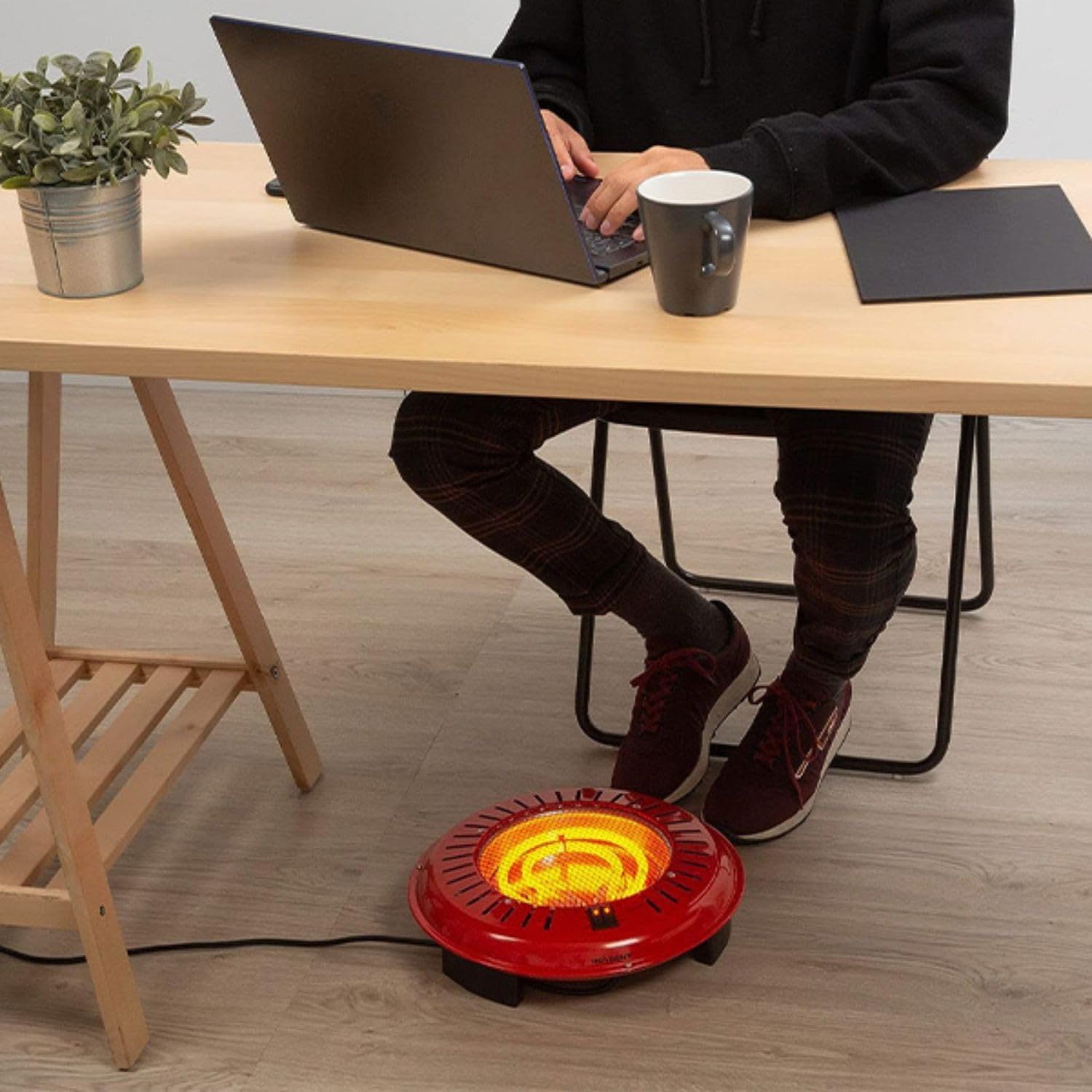 Home Brasero Eléctrico, Rojo, 800W, One Size UBOON