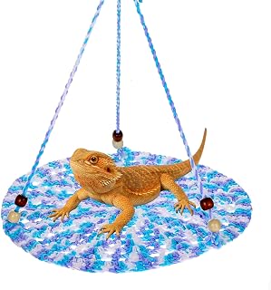 Bearded Dragon Hammock, Reptile Hammock Lizard Tank Accessories Bearded Dragon Tank Accessories Small Reptile Hanging Bed Swing Toysks for Chameleon Birds Rats Gecko Iguana