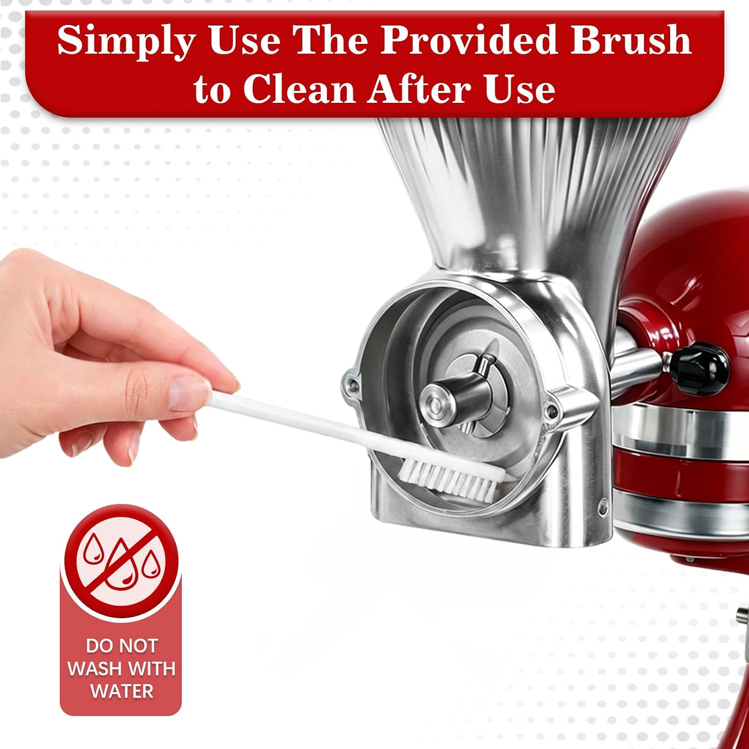 Grain Mill Attachment for Kitchenaid Stand Mixer, 12 Grind Levels