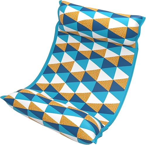 Miniatura 12 de Jasonwell Hamacas de Agua Flotadores para Piscina - PAQUETE DE 2 Flotadores de Hamaca de Piscina Inflables de Tela 4 en 1 (Silla de Montar Sillón