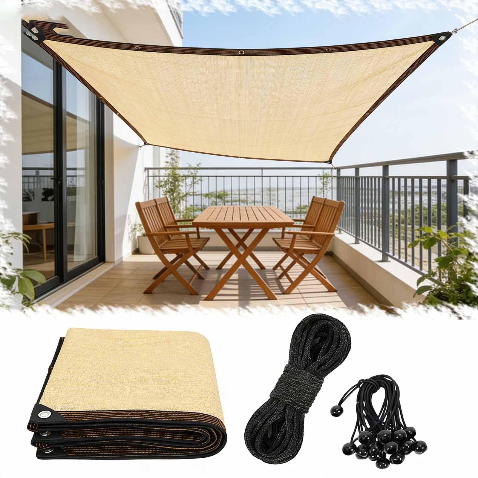 Lona de malla de jardín exterior 17x29 para protección de plantas sol