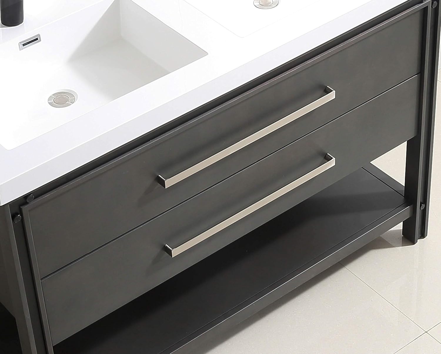 Dowell 3007 5-3/8" Zinc Alloy Drawer/Door Pull/Handle (Brushed Satin Nickel/Silver - 3007 128 02)