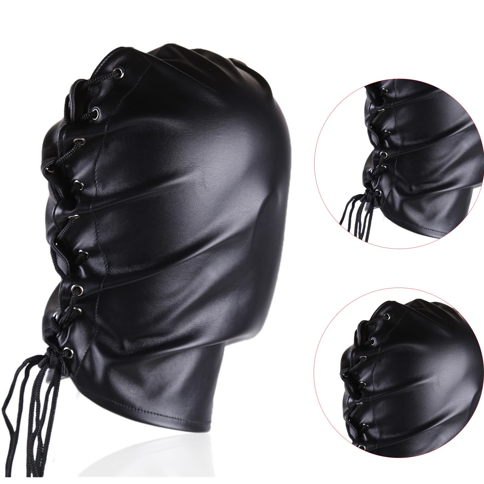 Unisex Cappuccio Flirtare Copricapo Per Costume Gioco di Ruolo Regolabile Sconosciuto Mistero Gioca Donne