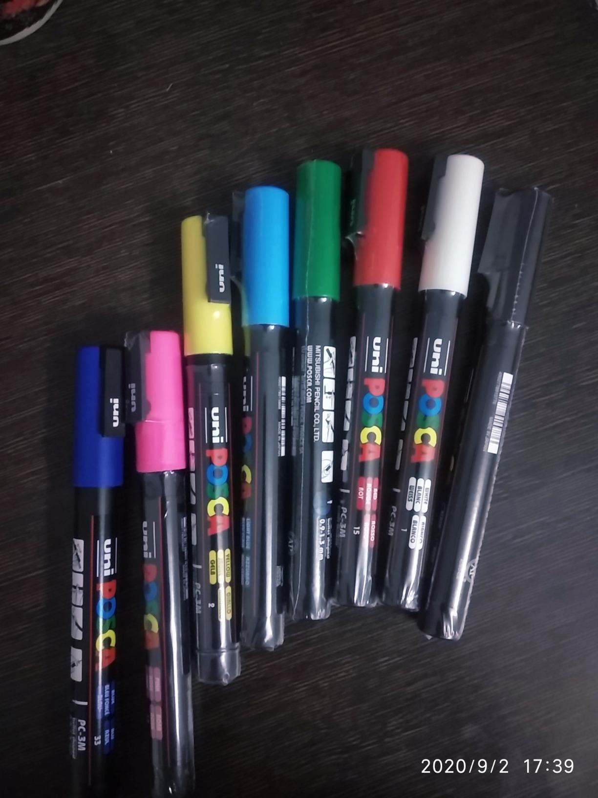 POSCA Colouring - PC-3M Essential Colours Set of 8 - In Gift Box ...