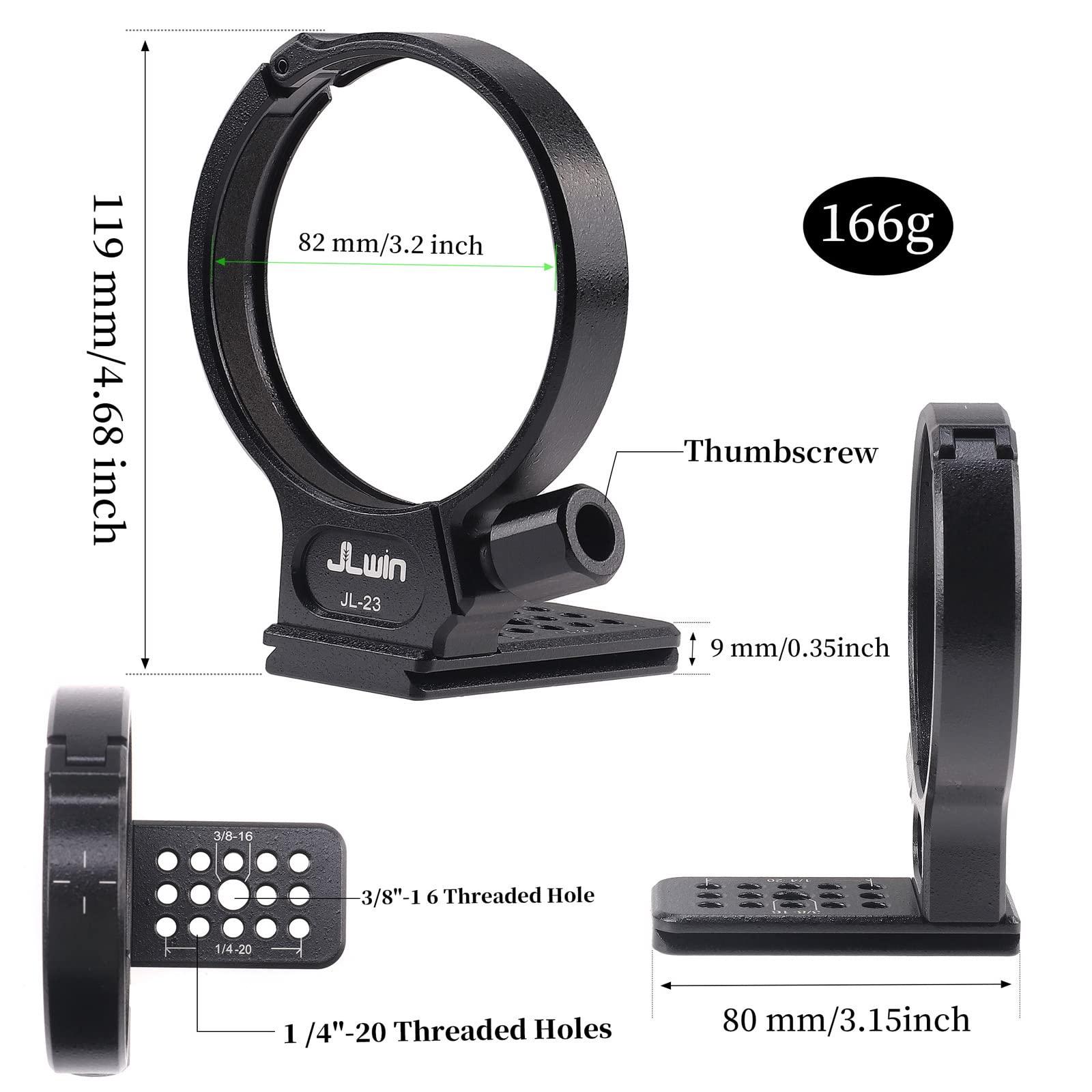 FOTGA Metal Tripod Clamp Compatible with Sigma 100-400 mm F5-6.3 DG DN OS for Sony E-Mount Lens - Image 3