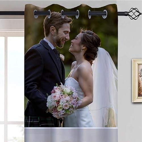 Miniatura 9 de Cortinas personalizadas con fotos, cortinas opacas personalizadas, cortinas de imagen personalizadas con ojales, cortinas de ventana de ruido para