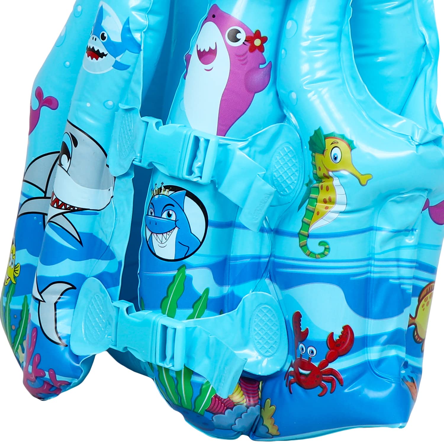 Airavat Floating Jacket for Pool, Inflatable Pool Floating Jacket, Swimming Float for Baby Kids, Inflatable Floater, Water Float for Kids Swimming Pool Beach Summer Water Float Party Outdoor (Blue) 3