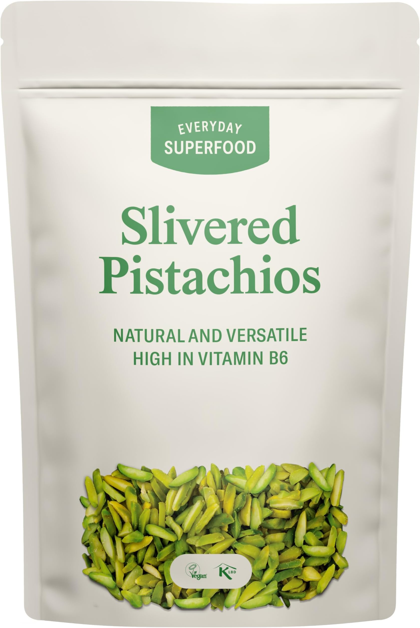 Slivered Pistachios 1.8kg, Unsalted Sliced Pistachio Kernels Ideal for Baking, Dessert Decoration