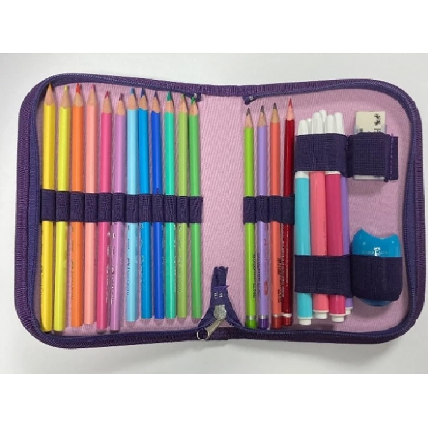 Faber-Castell Zestaw szkolny z etui, różowy