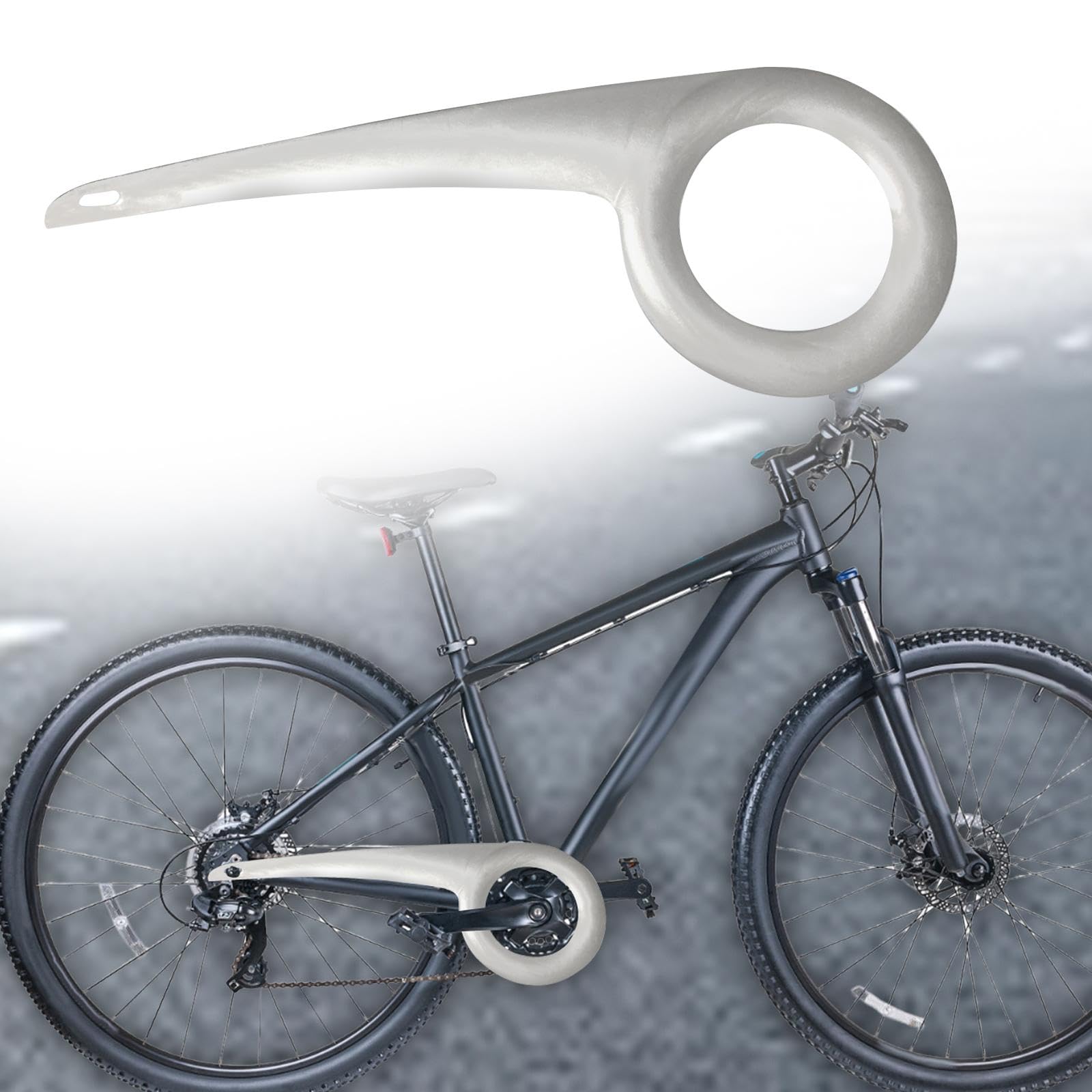 Ricambi Bici Mountain Bike Copricatena Per Bici - Paracatena Antipolvere Per  MTB E Strada Copri Bici