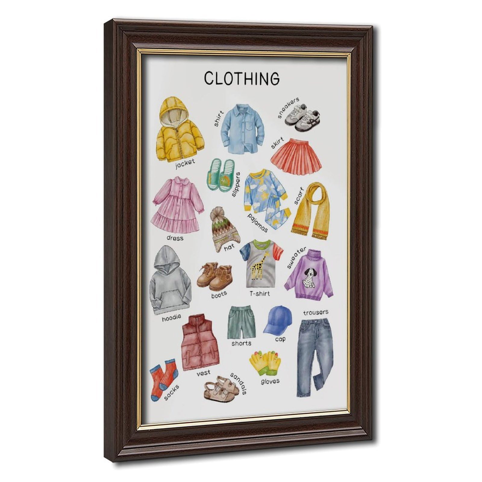 Bareronor Mokume Gane Frame-Style Children Clothing Poster Canvas Poster For Dorm Room Decor Gift