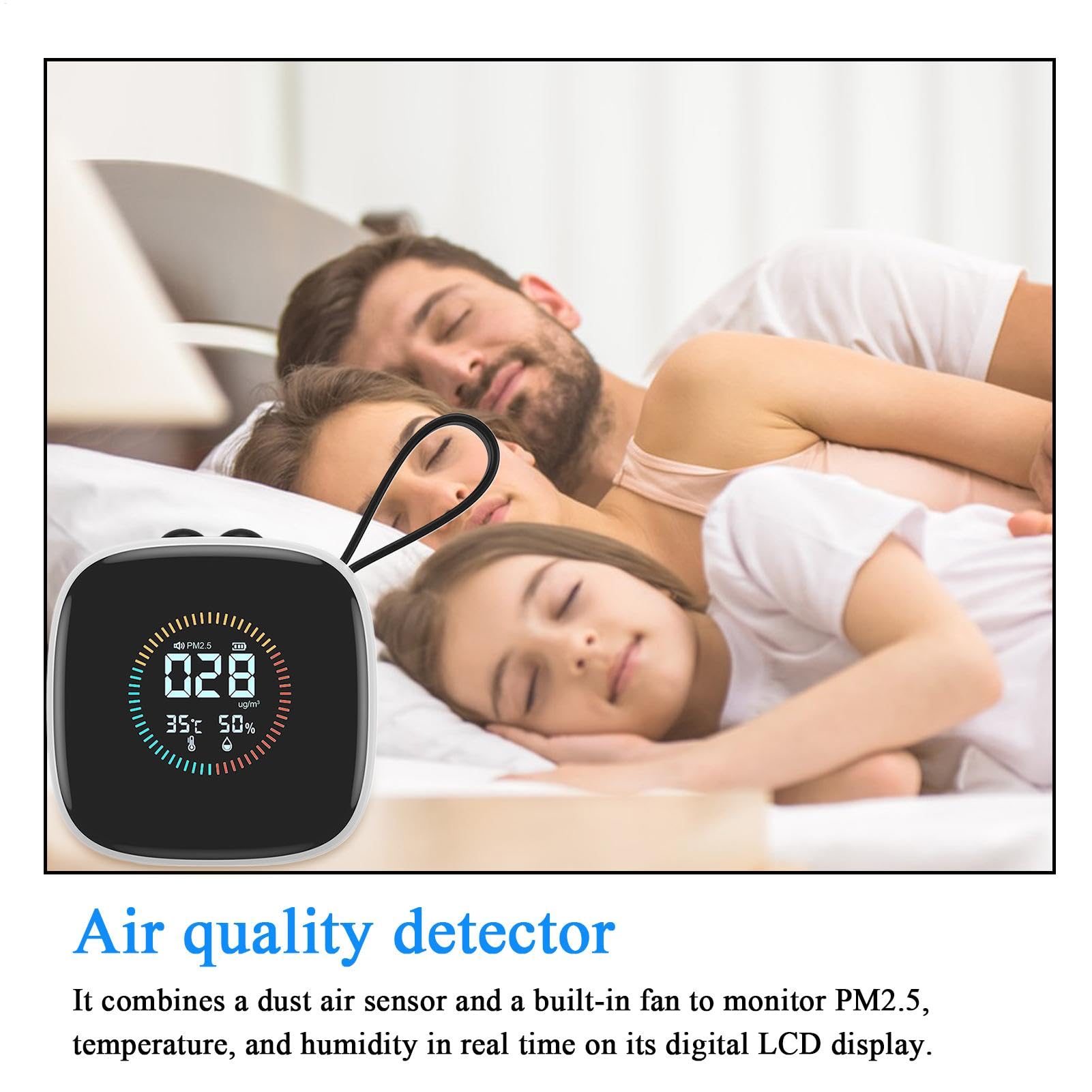 Monitor 'Aria PM2.5 Tester Qualità Aria Rilevatore Umidità E Temperatura