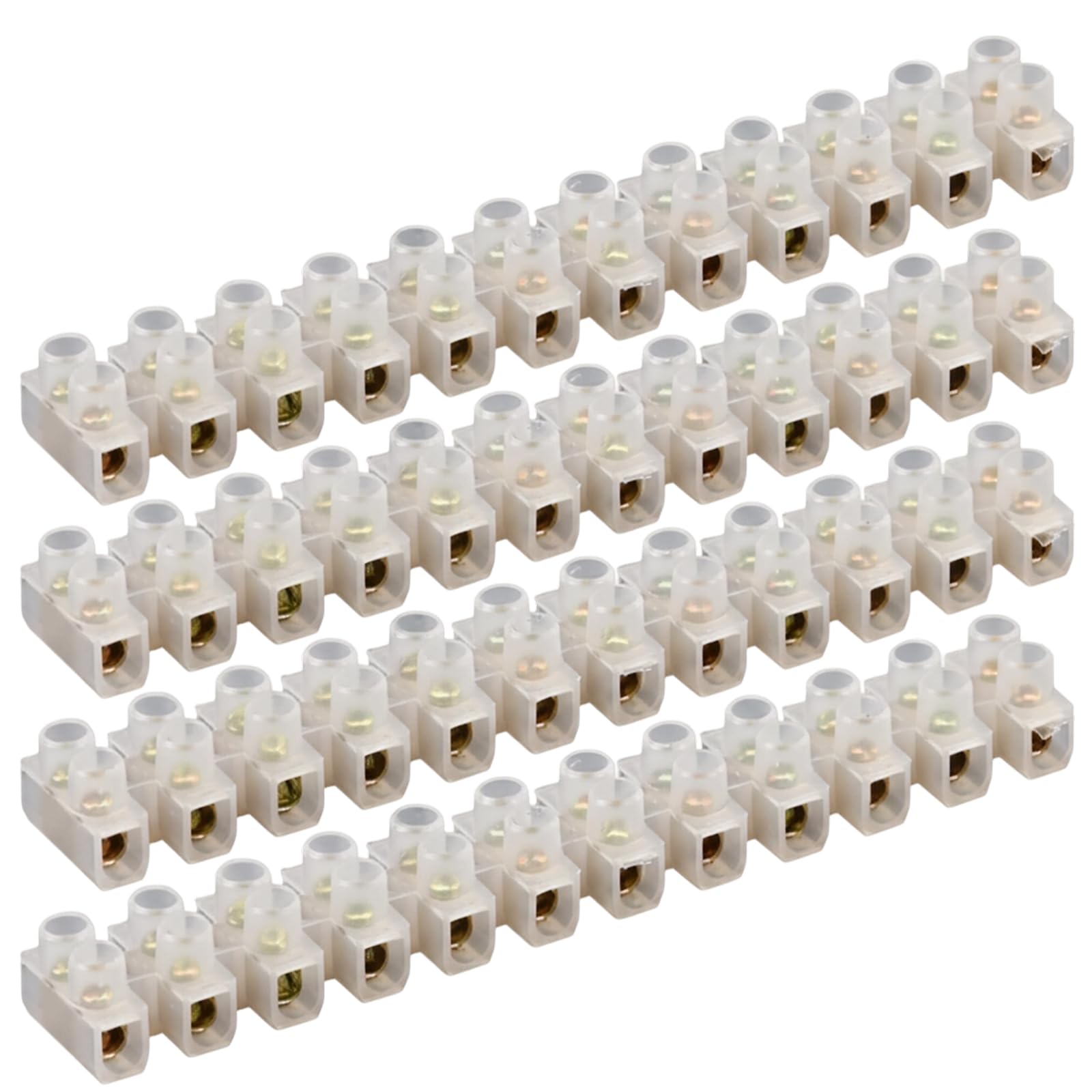 4 Pack 30A Electrical Connectors Block, 30 Amp 12 Way Terminal Block, Wire Connector Blocks, Electrical Wire Connectors for Secure Wiring Connecting/Joining Cables