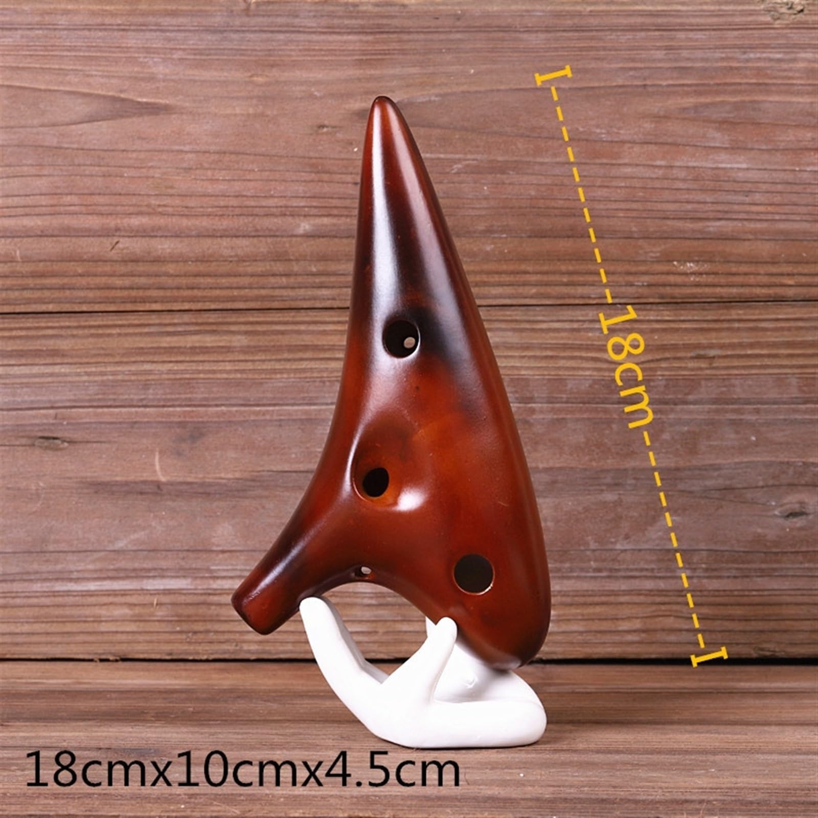 Ocarina Strumento Ocarina A 12 Fori Affumicato Con Paglia Suono Preciso Ocarina Per Principianti 12 Fori Professionale