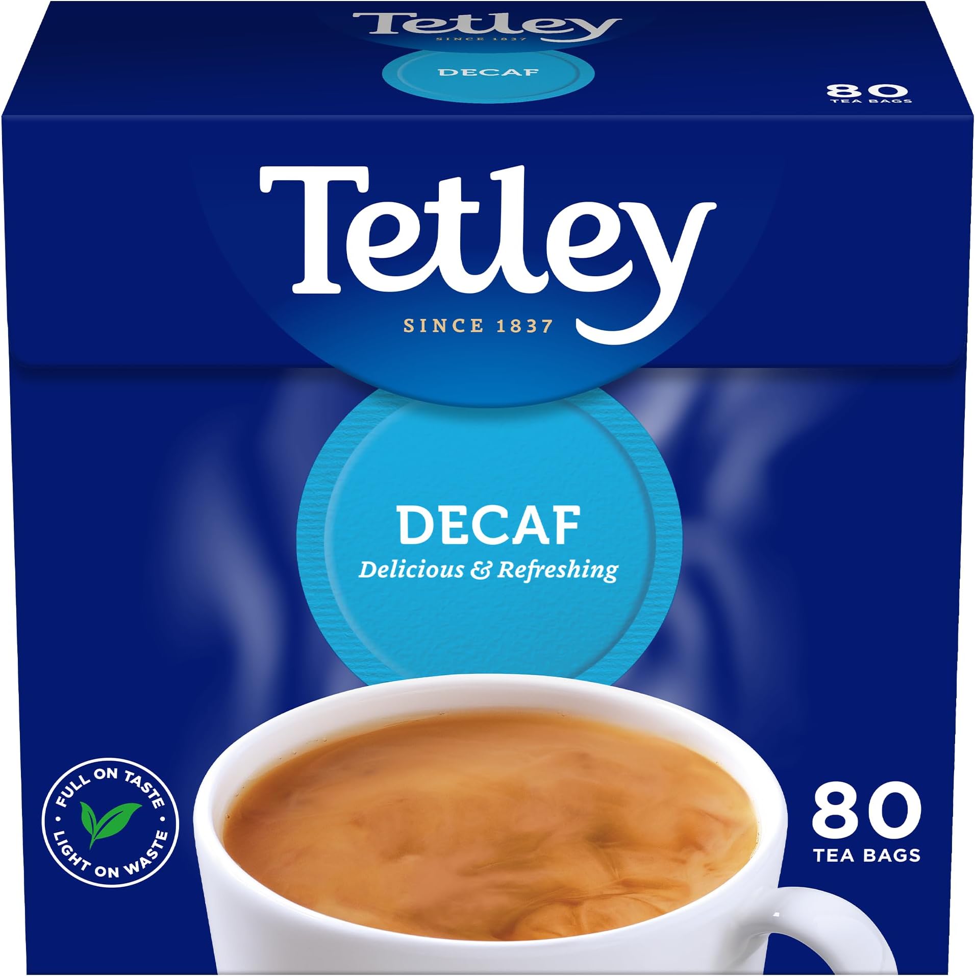 Black Tea, Decaf, 80 Round Tea Bags