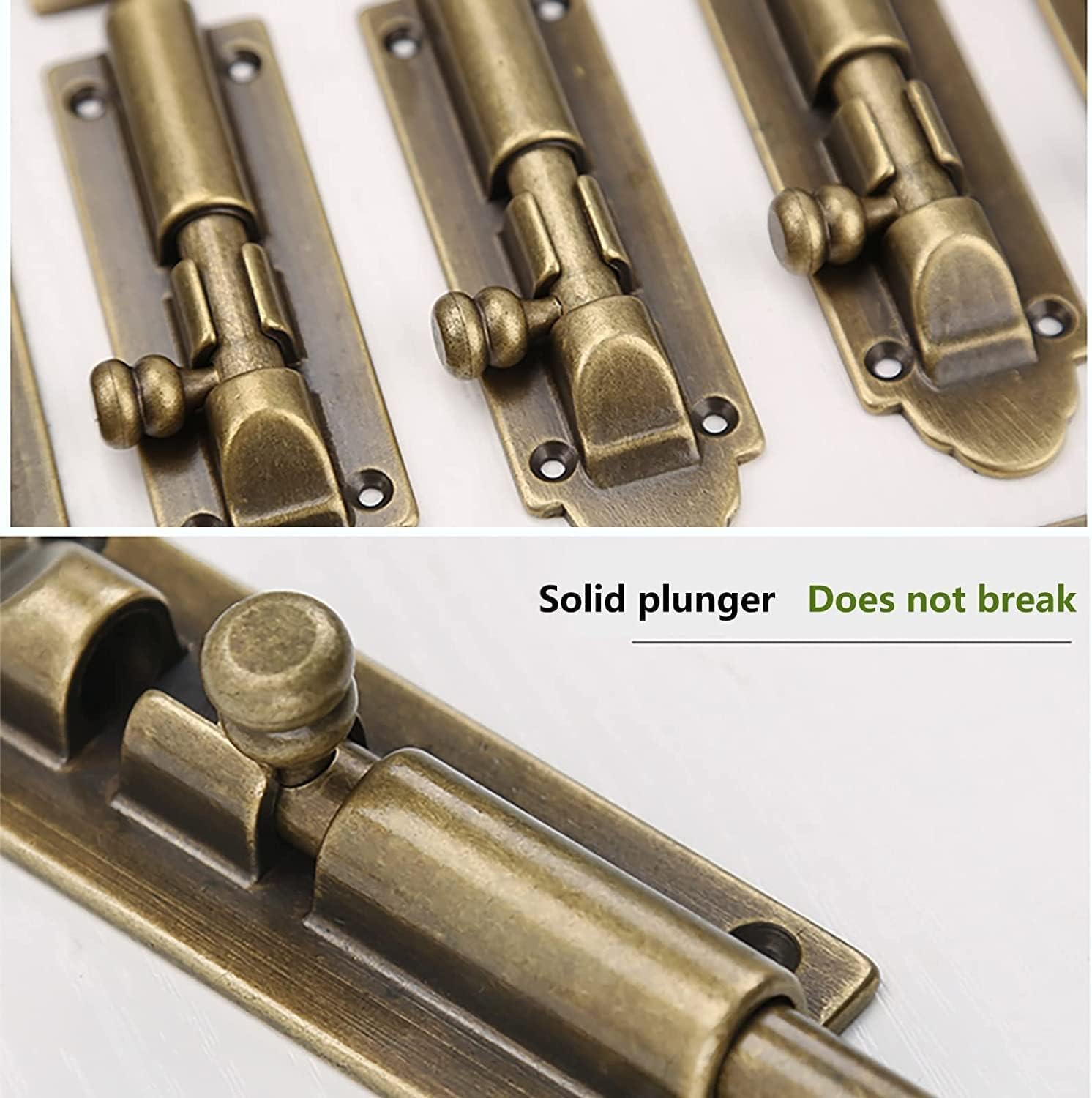 Slide Bolt,Gate Latch, Bolt Lock Sliding Latch 4 Inches Slide