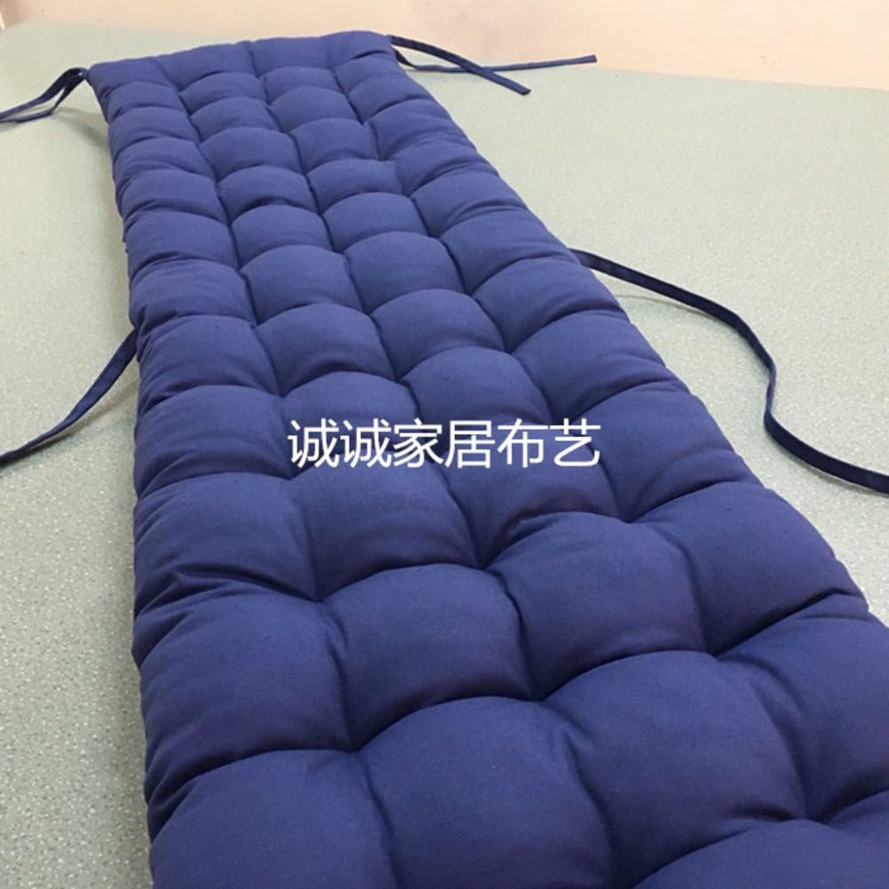 Thinken Soft Bubble Cotton Rectangular Cushion Sofa mat Long Bench Pad Bay Window Cushions Lounge Chair seat Cushion with Straps for Indoor Outdoor-B 50x170cm(20x67inch)